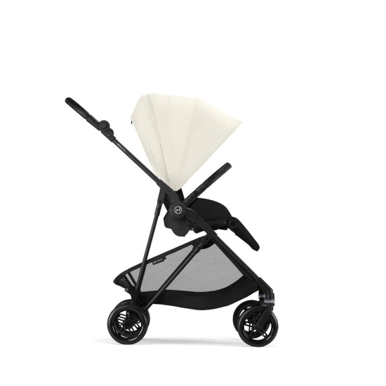 Melio Carbon vežimėlis Canvas White