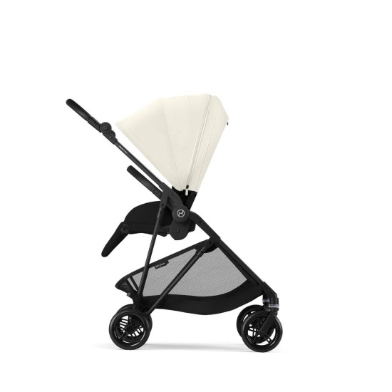 Melio Carbon vežimėlis Canvas White