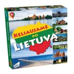 Lietuviškas stalo žaidimas "Keliaujame po Lietuvą"