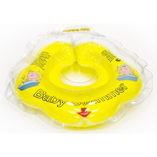 Pripučiamas plaukimo - maudymosi ratas kūdikiams (0-24 mėn.) įvairių spalvų